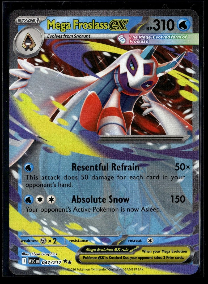 Mega Froslass ex 047/217 Double Rare ME: Ascended Heroes Pokemon