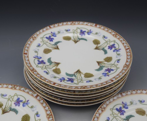 HAVILAND LIMOGES IMPERATRICE EUGENIE PORCELAIN 8 BREAD AND BUTTER PLATES 6 3/8 - Picture 6 of 14