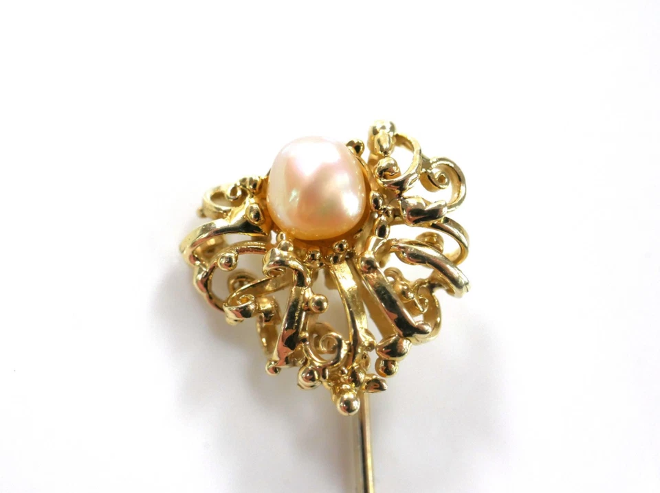 klassische Krawattennadel / Anstecknadel - EHINGER-SCHWARZ - 585er Gold 14K - Bild 3 von 4