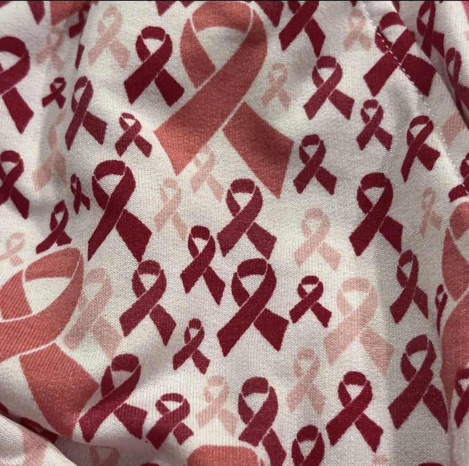 全新 LuLaRoe 乳腺癌意识 Jax 慢跑者 粉色丝带 中号 全新带标签 — 第 2/4 张图片