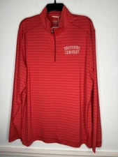 Cutter Buck Mens XL Quarter Zip Pullover Shirt New NWT Southern Comfort Logo Red