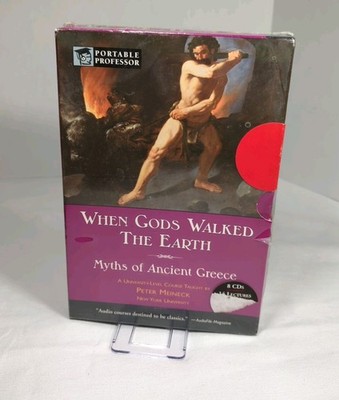 When Gods Walked Earth Myths of Ancient Greece Pete Meineck 8 CDs/book New US5