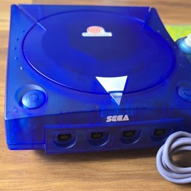 SEGA Dreamcast Console Clear Blue w/ Controller NTSC-J HKT-3000 4 Ports
