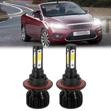 2 H13 Led Headlight Bulbs 6000k White High-low Beam For Ford Focus 2008-2011 2 H13 Led Headlight Bulbs 6000k White High-low Beam For Ford Focus 2008-2011