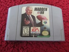 Madden NFL 99 (Nintendo 64, 1998) Cartridge Only, Authentic