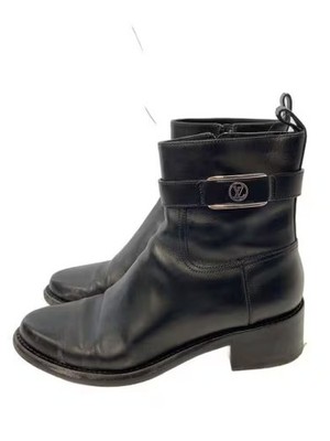 LOUIS VUITTON/Boots/Size 40/Black/Leather