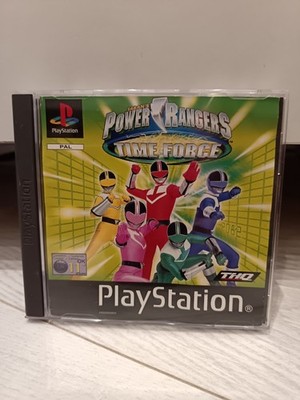 Power Rangers Time Force PlayStation 1 Spiel Black Label mit Handbuch + Beilage