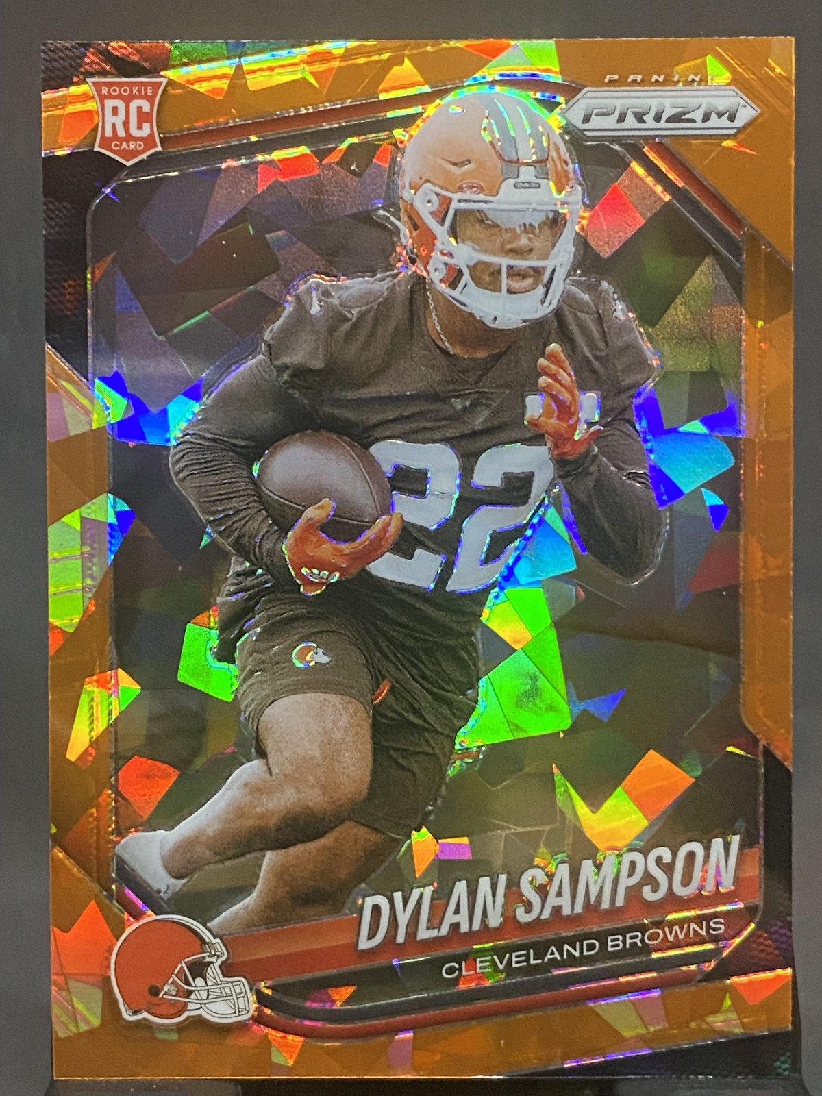 2025 Panini Prizm #365 Dylan Sampson Orange Ice