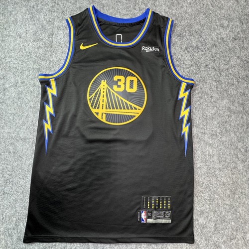 Golden State Warriors Jersey Mens 50 Black NBA Basketball Stephen Curry 30 Nike