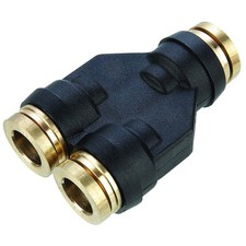 PARKER 362PTC-4 Y Union,1/4 in. Tube Size,1.52 in. L 48MA17