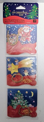 On Christmas Day 3-Book Set of Ornaments- 1993 Western Publishing- NEW & SEALED - Picture 1 of 3