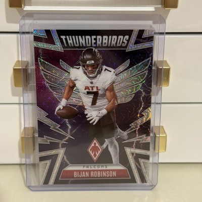 2025 Panini Phoenix #3 Bijan Robinson Thunderbirds Silver Mojo Prizm #/75  