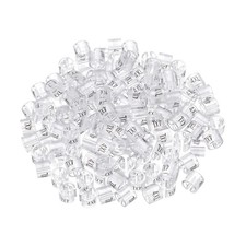 Clothes Hanger Marker 4XL Size Tag Fit 3mm Rod Transparent, Pack of 150