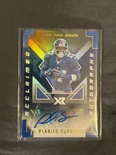 2020 XR Football Plaxico Buress Auto 8/25