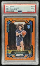 2023-24 Panini Prizm Anthony Black RC Prizm Orange Wave #/60 Magic PSA 9
