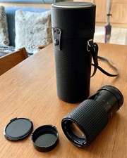 Sirius MC Auto Zoom 80-200mm SLR Camera Lens + Lens Caps & Leatherette Hard Case