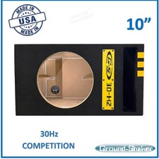 10" Sub Box Ported /Vented Single Subwoofer Enclosure Car Audio Enclosure YELLOW