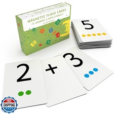 Attractivia Magnetic Number Flash Cards - Large 0-25 Math Cards, Early Additi