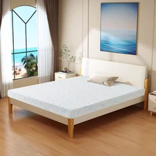 GJQ 5" 6" Gel Memory Foam Medium-Firm Mattress for Pressure Relief Bed in a Box