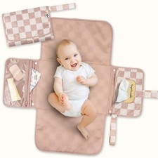 Portable Diaper Changing Pad  Waterproof, Wipeable  Compact Baby Changing P...