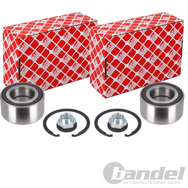 2X febi bilstein Radlager Satz Vorne Passend FÜR Dacia Dokker Duster Renault-image