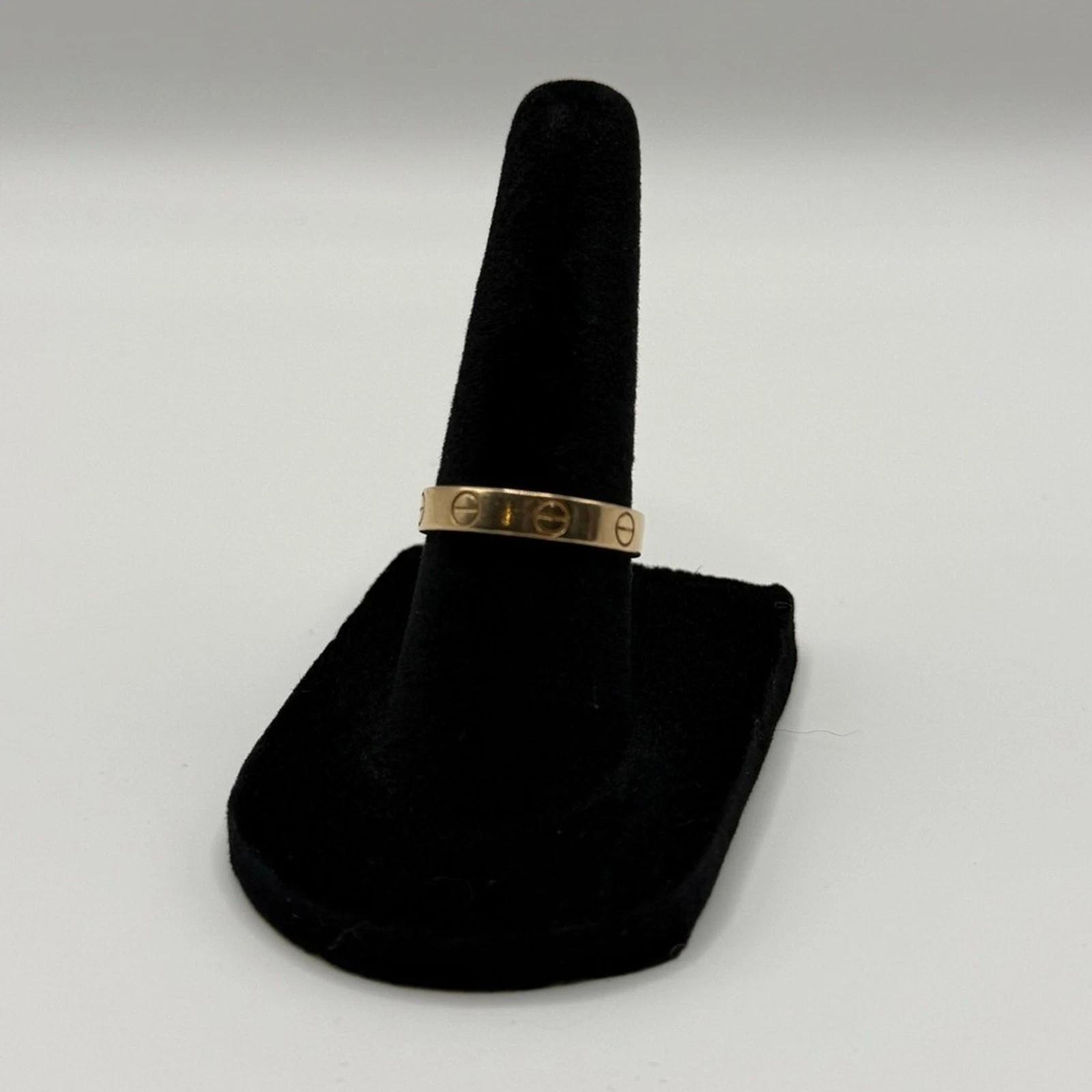 Cartier — Copied - Authentic Cartier Love Ring, Small Model Rose Gold Size 52 (US 6)