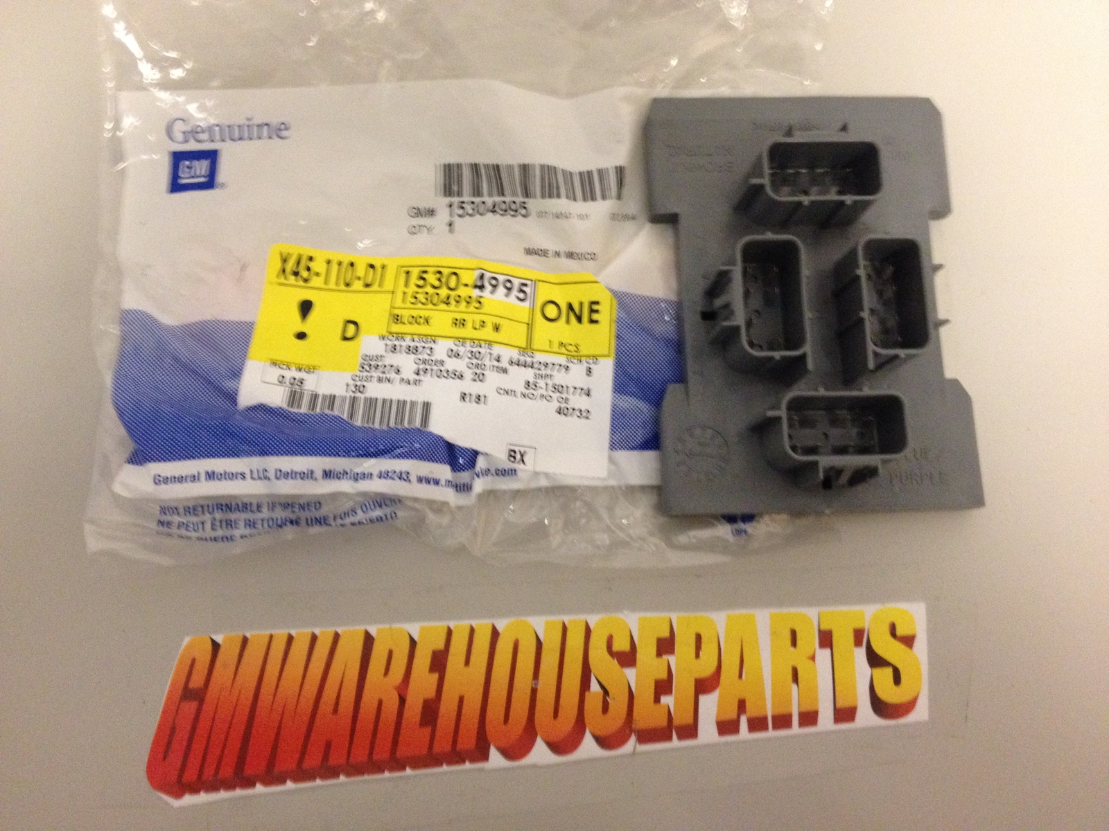 1999-2013 SILVERADO SIERRA REAR LAMP WIRING JUNCTION BLOCK NEW GM ...