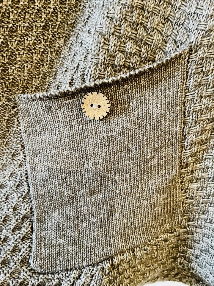 Suéter Habitat Clothes to Live in Gris Mezcla Algodón con Bolsillo.Talla M Foto 3 de 4