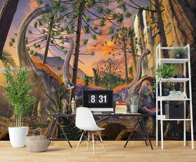 3D Forest Dinosaur A701 Wallpaper Wall Mural Self-adhesive Vincent Amy