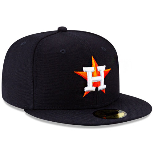 New Era Houston Astros eng anliegende Mütze MLB Authentic Game klassische Wollmütze Größe 7 5/8 - Bild 2 von 7