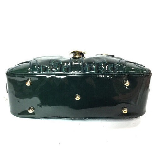 Gucci Patent Leather Handbag 145772 Green From Japan 011 6226749 - Picture 4 of 16