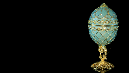 Keren Kopal Egg with Carriage Trinket Box Decorated with Austrian Crystals - Video 1 of 1
