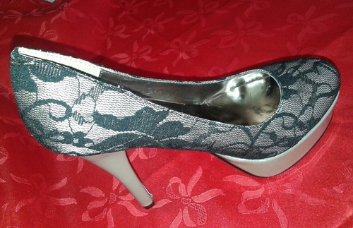 Scarpe decollete Raso e Pizzo Khaki n. 37 decolté - NUOVE - Foto 7 di 7