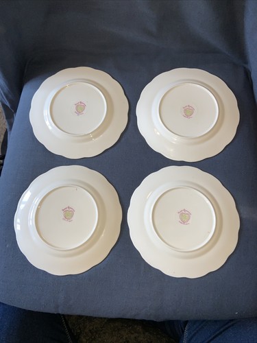 4 Vintage Roslyn China “Sweet Romance” Floral & Gilded Side Plates. - Picture 2 of 5