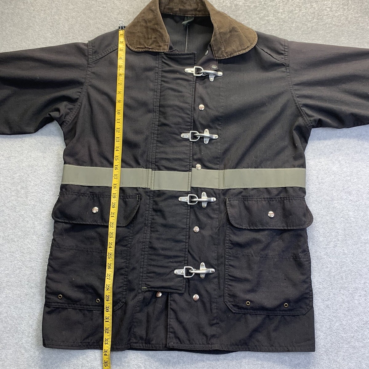 Vintage 1980s Fire Department Jacket Bodyguard Coat Fireman