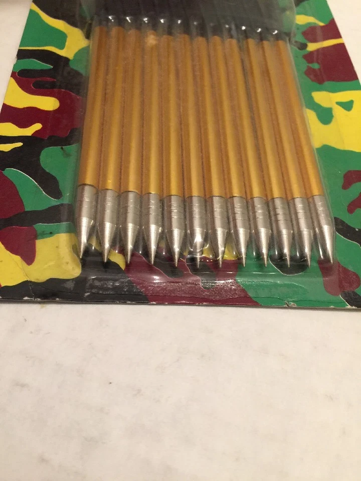Paquete de 12 flechas para ballesta PVC cuerpo de perno con cabeza de punta de metal Foto 3 de 4