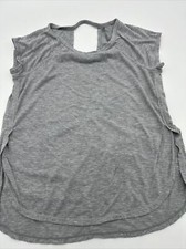 Calvin Klein T-Shirt Women Medium Gray Solid  5735