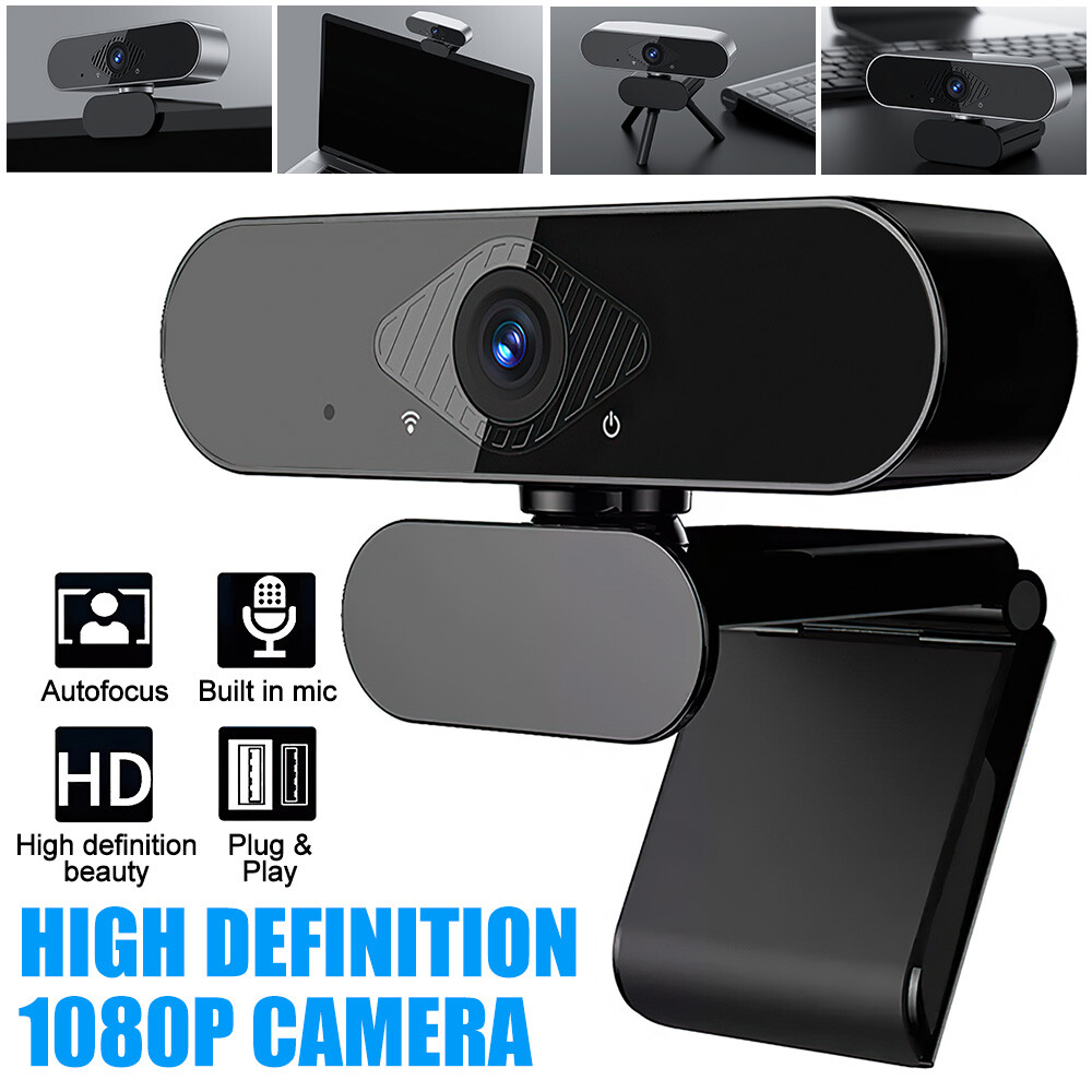 1080P Full HD Webcam with Microphone Streaming Camera for PC