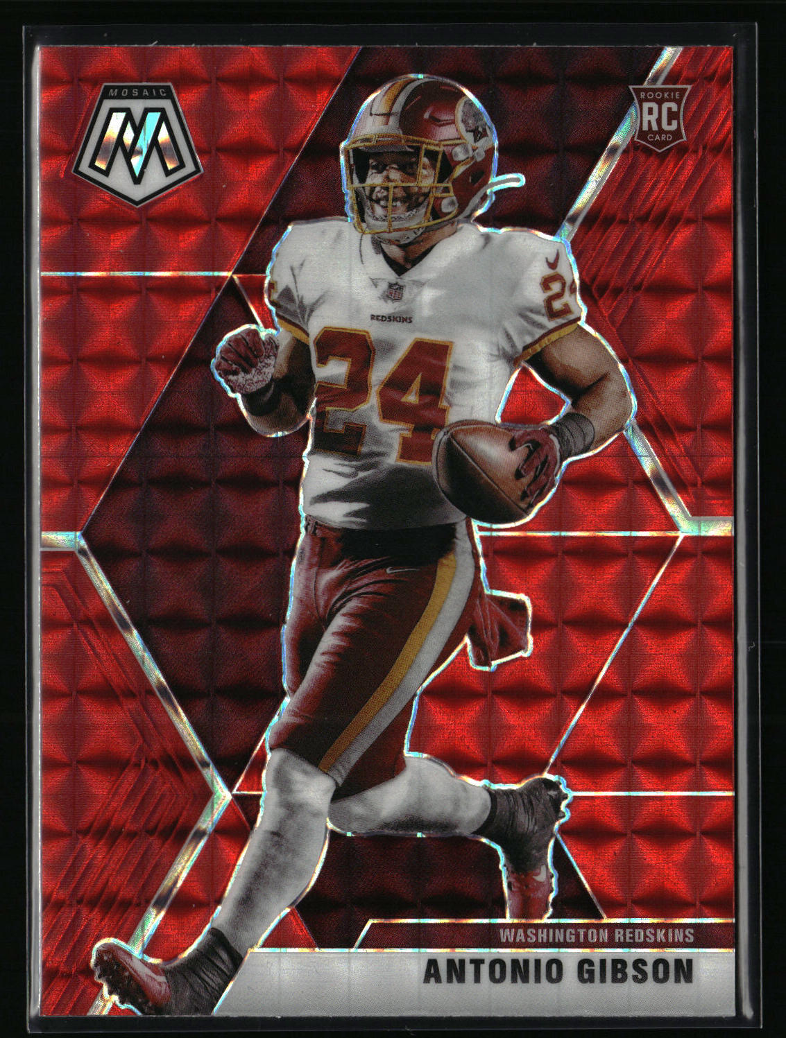 Antonio Gibson 2020 Panini Mosaic #227 Prizm Red Washington Redskins Rookie