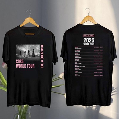 Black.Pink World Tour 2025 T-Shirt, Jis.oo.Jennie Lisa.Rose Blink Gift