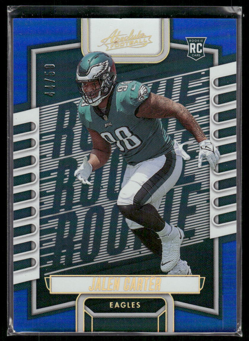 #107 Jalen Carter 2023 Panini Absolute #/50 Spectrum Blue