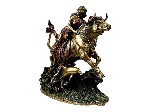 The Abduction of Europa Greek Mythology Cold Cast Bronze & Resin Statue - Picture 2 of 7