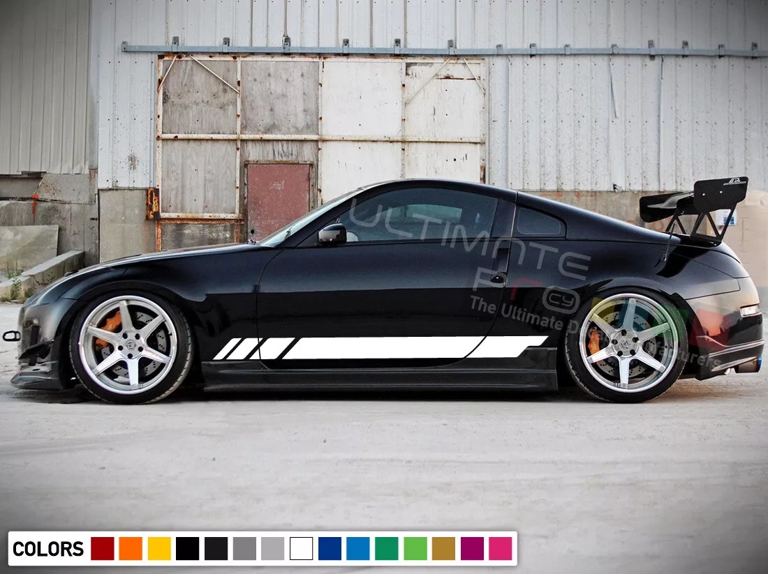 Sticker Decal for 350Z Nissan Graphic Side Stripes tuning Racing Wing Lip Light