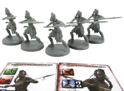 CONAN THE BOARD GAME: Red Nails 5x XOTALANC HUNTER Minis & Tiles NEW!!