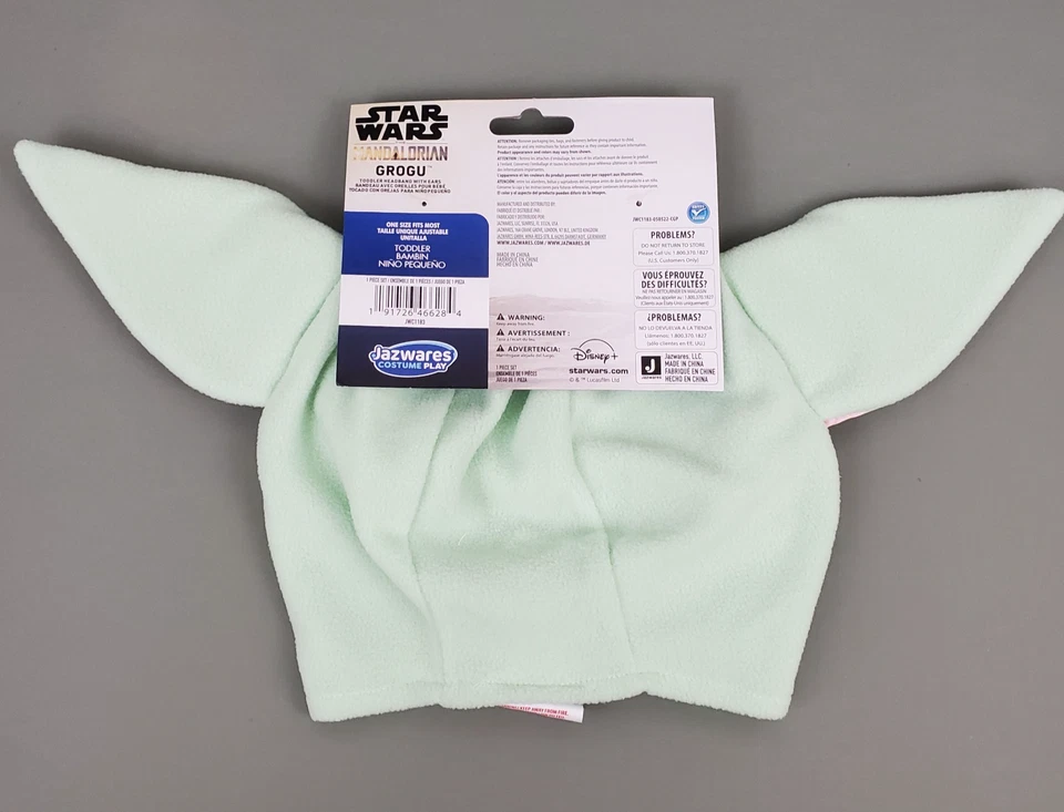 Star Wars Grogu Niño Diadema Capucha Sombrero con Orejas Halloween Disfraz Vestir Foto 2 de 4