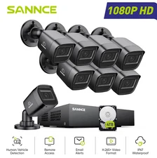 SANNCE 1080P 4CH 8CH 5IN1 DVR Home Security Camera System Outdoor Night Vision