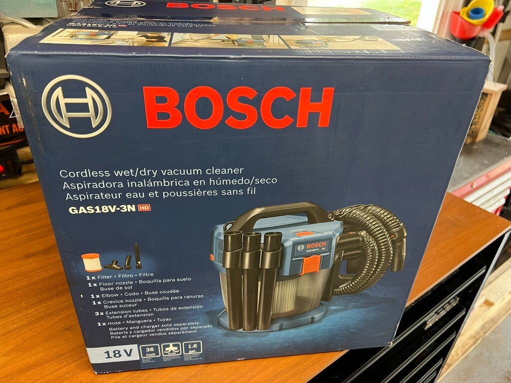 Bosch 18 Volt 1.6 Gallon Wet/Dry Vacuum Cleaner GAS18V3N (Bare Tool