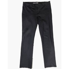 Betabrand Yoga Dress Pants Size XL Tall Charcoal Gray Straight Leg Stretch