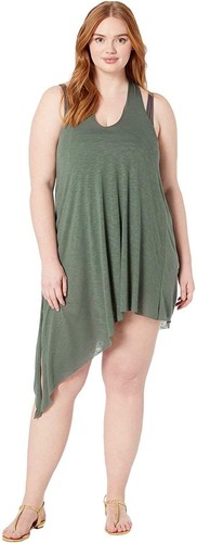 BECCA ETC 281567 Women's Plus Size Swimwear, Basil, 3X