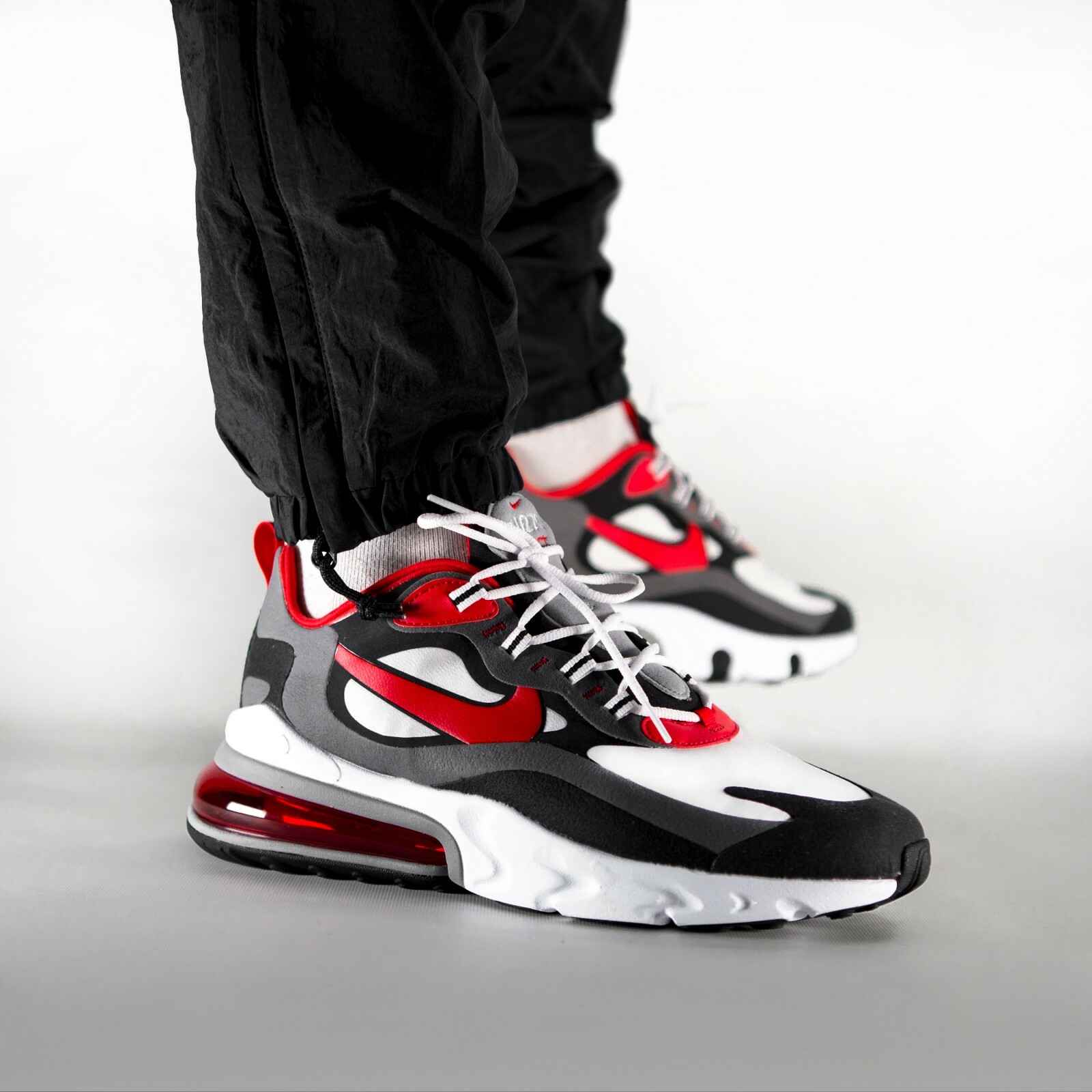 grey and black nike air